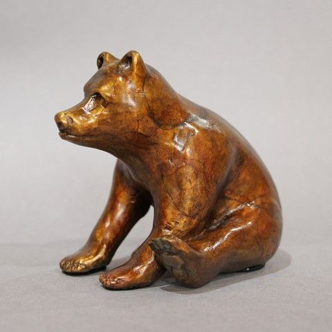 FL097 Sitting Bear 4x4x3 $400 at Hunter Wolff Gallery